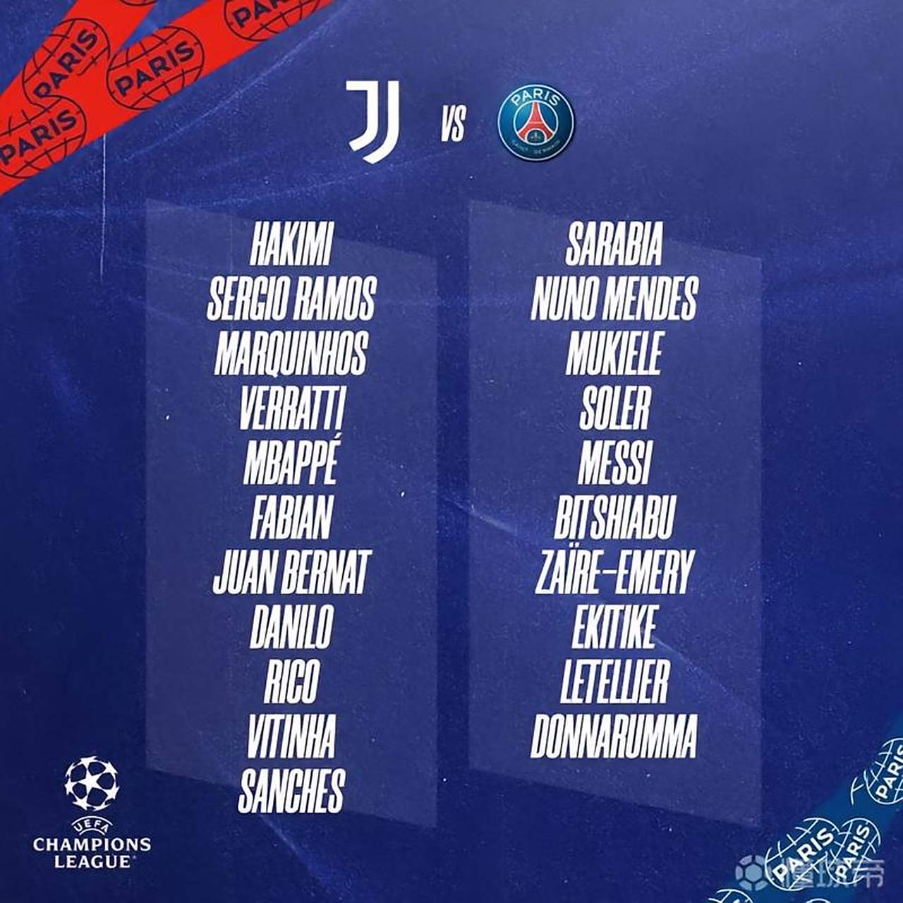 关于欧冠｜尤文夺冠，官方公布名单的信息